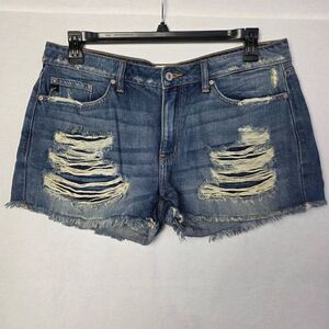 KanCan Distressed High Rise Jean Shorts 11/29